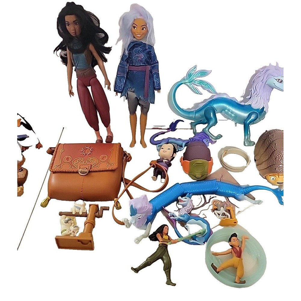 Disney Store Raya and the Last Dragon Figures Mixed‎ lot of toys McDonalds